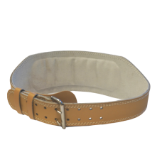 Weightlifting Real Leather Back Support Belt 6 Inch Padded