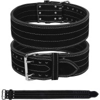 Powerlifting Leather Belts (Double & Single Prong) Available Sizes: XS to 6XL