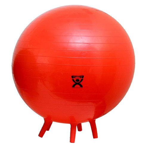 CanDo Inflatable Exercise Ball with Stability Feet